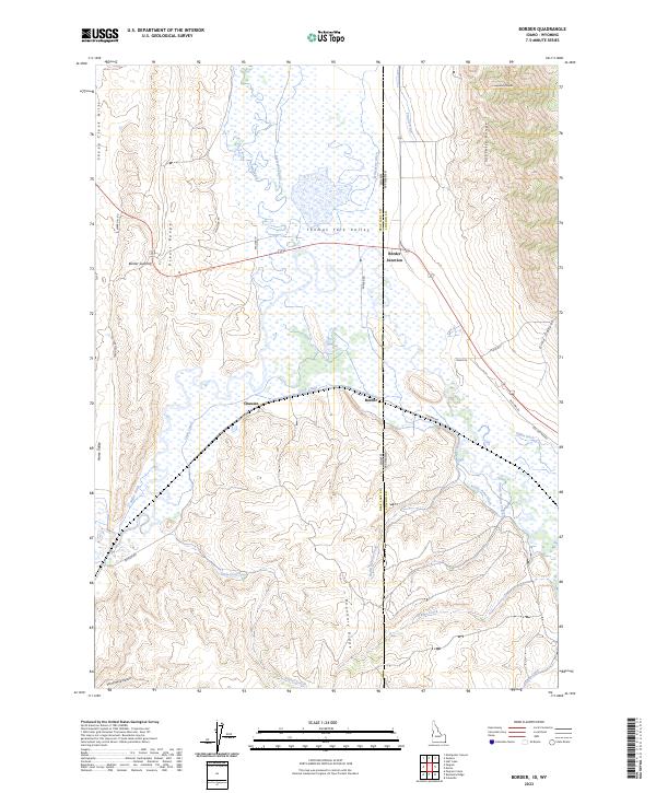 USGS Topographic Map – Border