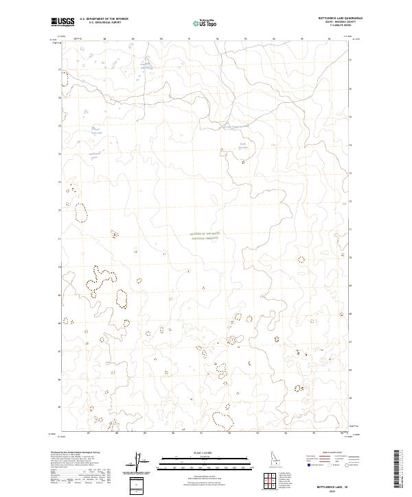 USGS Topographic Map – Bottleneck Lake