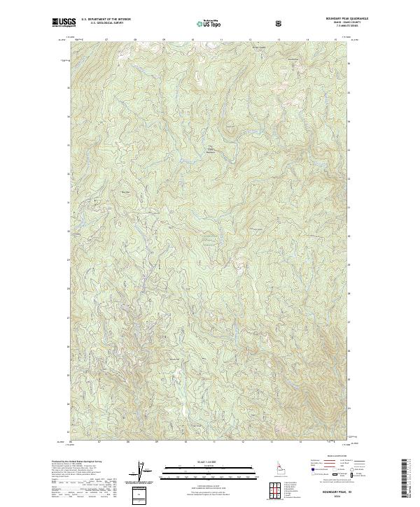 USGS Topographic Map – Boundary Peak