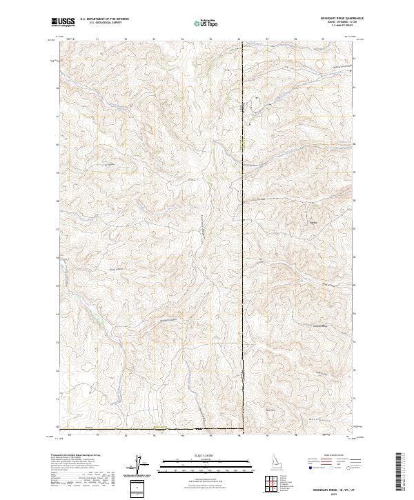 USGS Topographic Map – Boundary Ridge