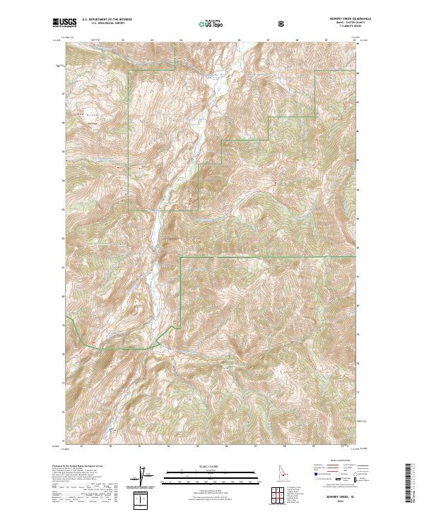 USGS Topographic Map – Bowery Creek