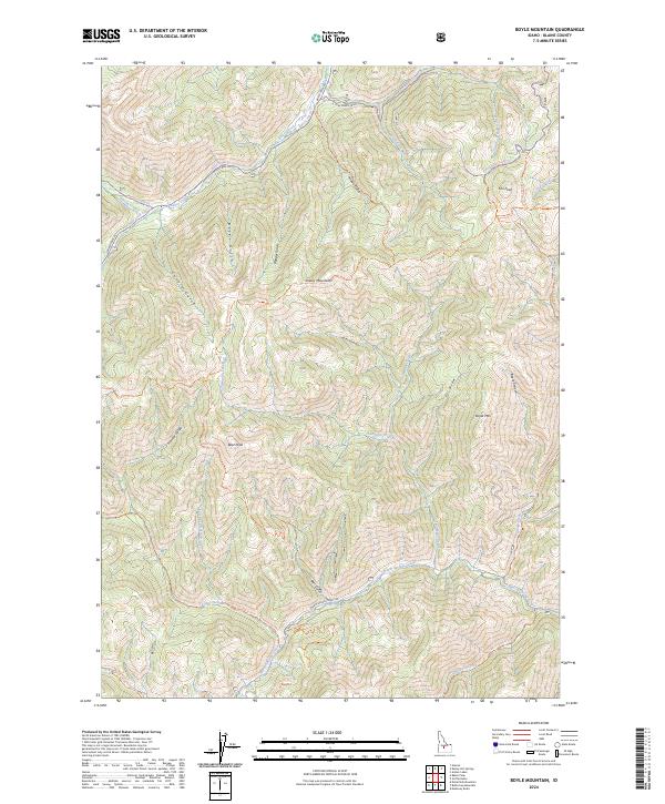 USGS Topographic Map – Boyle Mountain