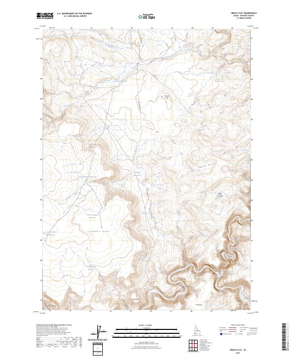 USGS Topographic Map – Brace Flat