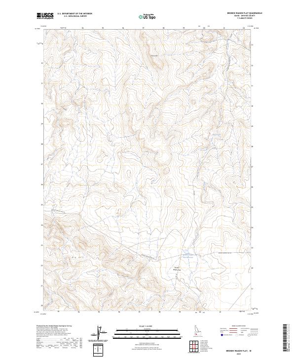 USGS Topographic Map – Broken Wagon Flat