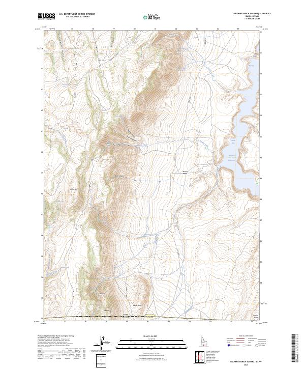 USGS Topographic Map – Browns Bench South