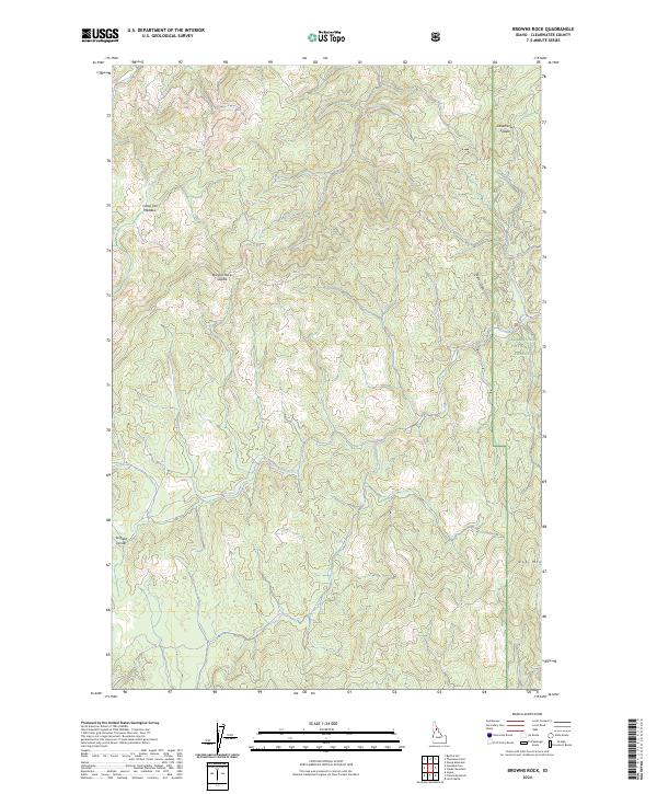USGS Topographic Map – Browns Rock