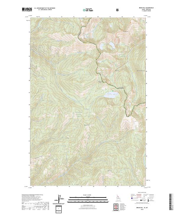 USGS Topographic Map – Bruin Hill