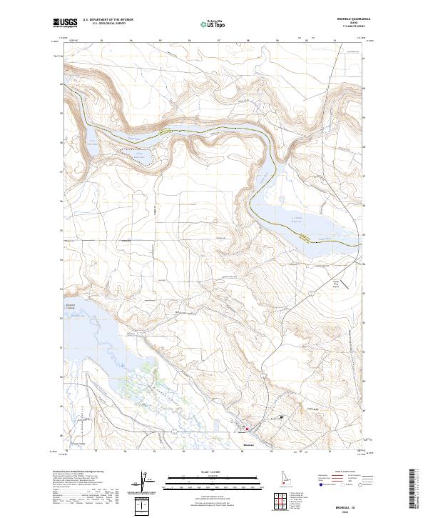 USGS Topographic Map – Bruneau
