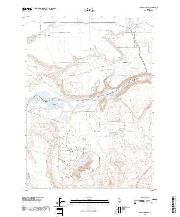 USGS Topographic Map – Bruneau Dunes