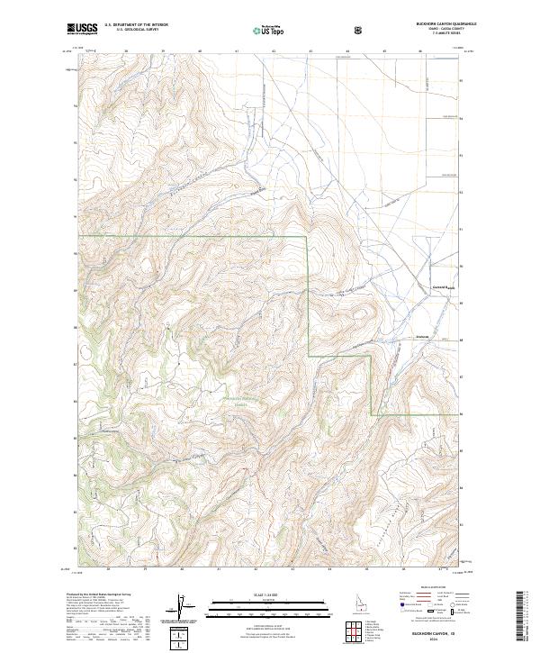 USGS Topographic Map – Buckhorn Canyon