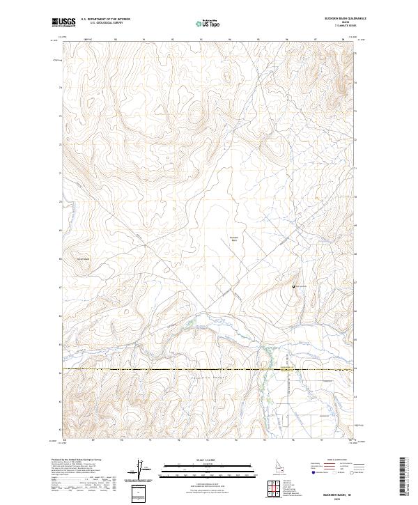 USGS Topographic Map – Buckskin Basin