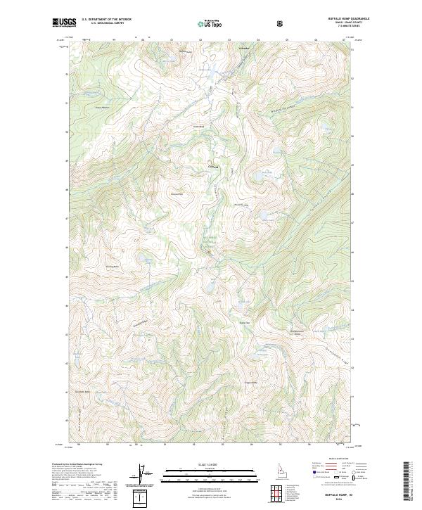 USGS Topographic Map – Buffalo Hump