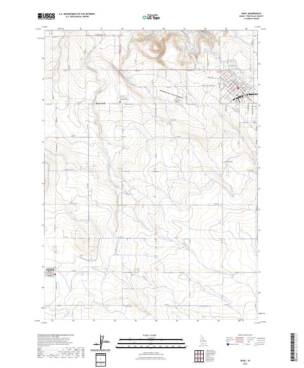 USGS Topographic Map – Buhl