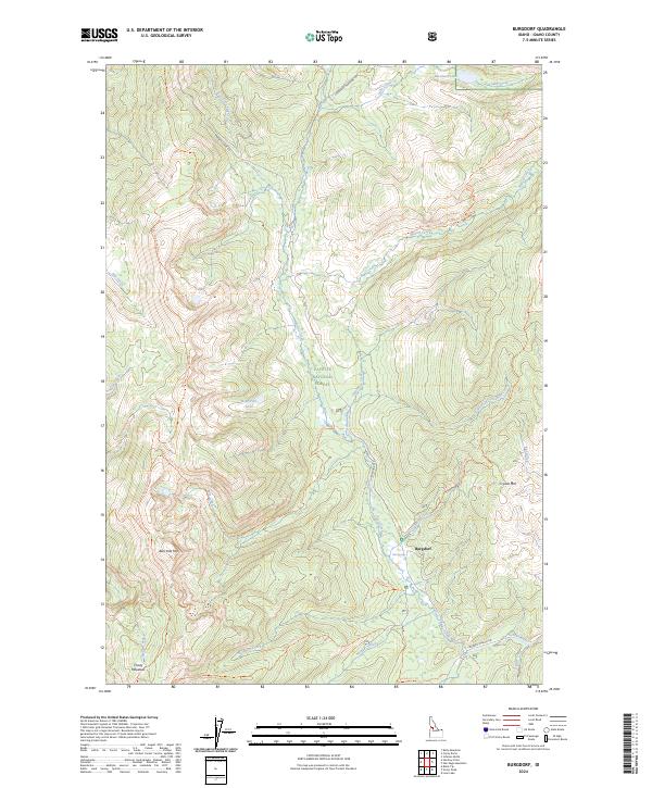 USGS Topographic Map – Burgdorf