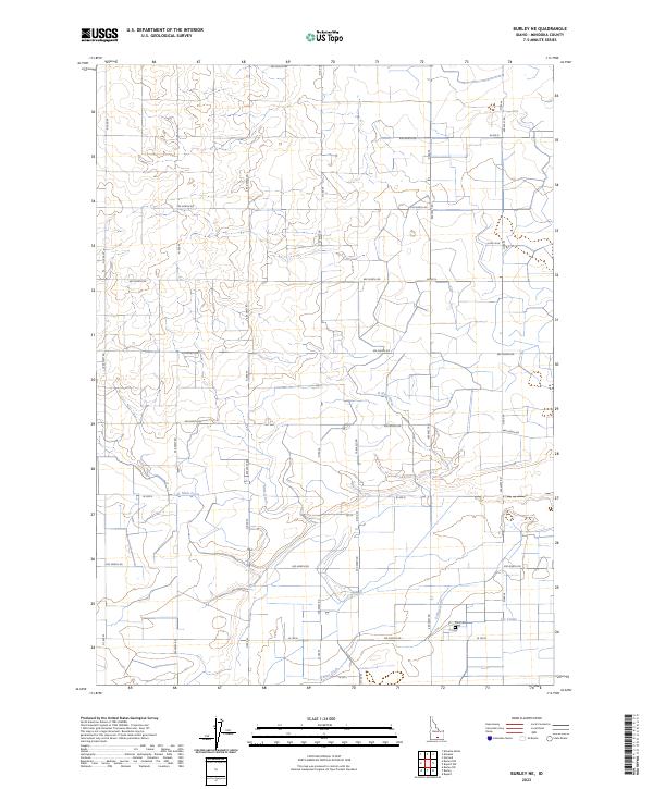USGS Topographic Map – Burley NE