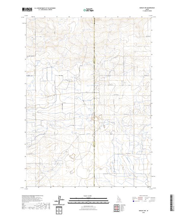 USGS Topographic Map – Burley NW