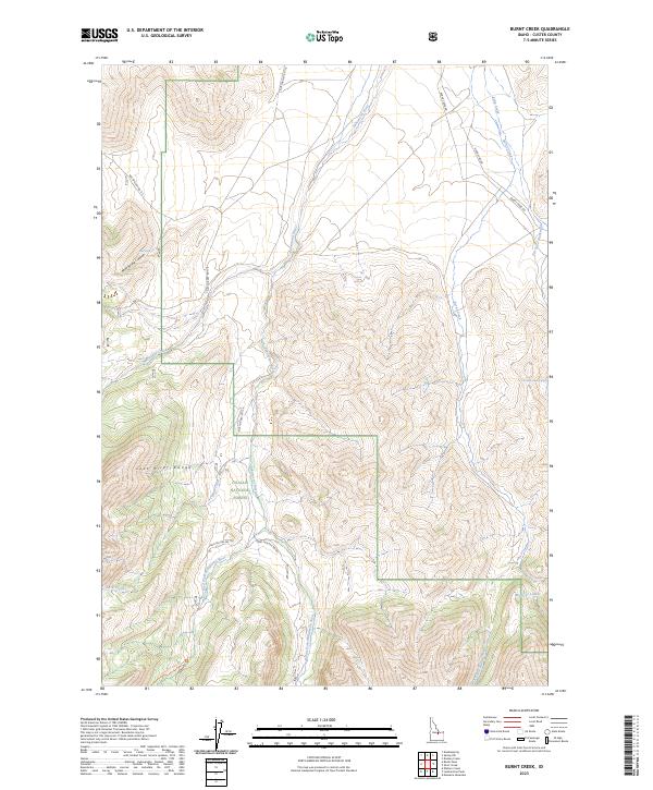 USGS Topographic Map – Burnt Creek