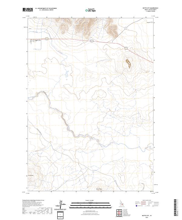 USGS Topographic Map – Butte City