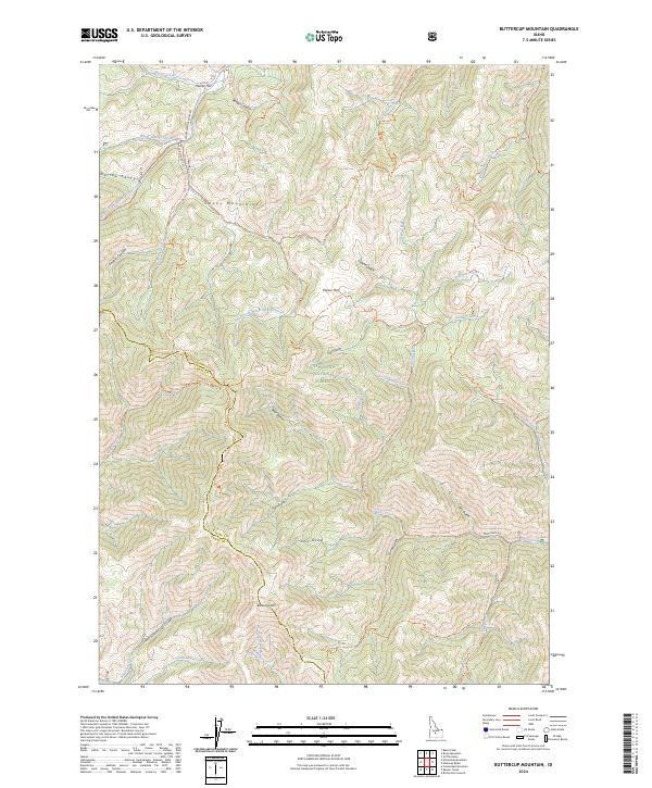 USGS Topographic Map – Buttercup Mountain