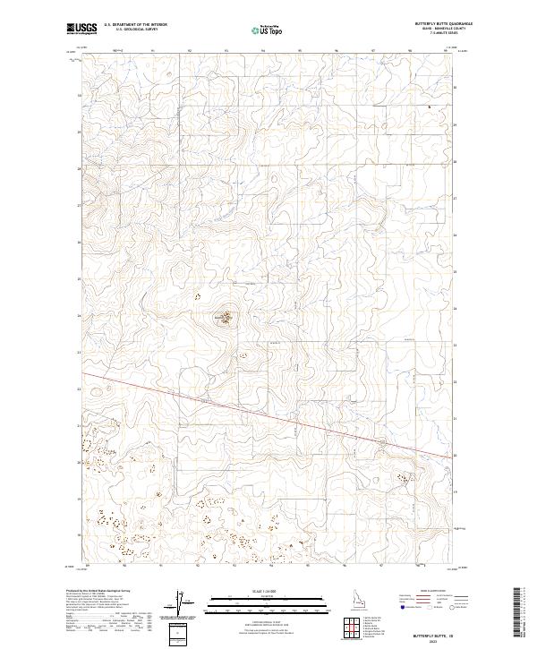 USGS Topographic Map – Butterfly Butte