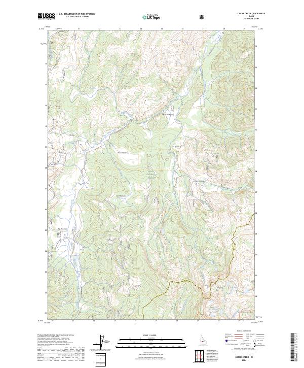 USGS Topographic Map – Cache Creek