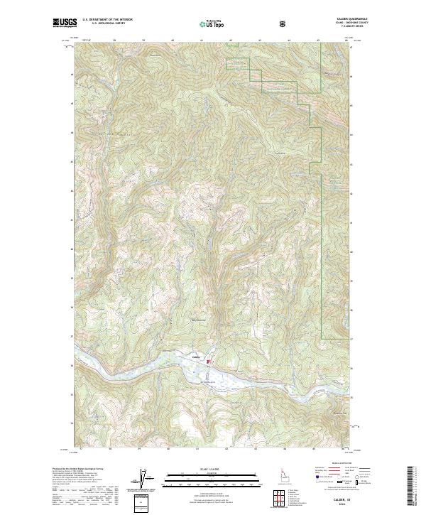 USGS Topographic Map – Calder