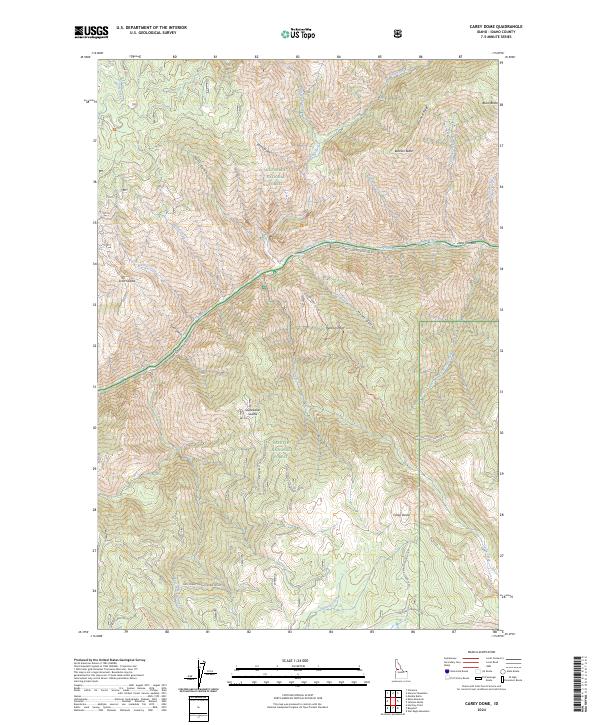 USGS Topographic Map – Carey Dome