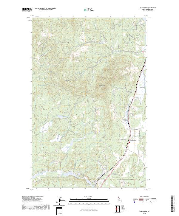 USGS Topographic Map – Careywood