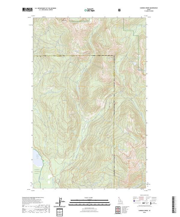 USGS Topographic Map – Caribou Creek