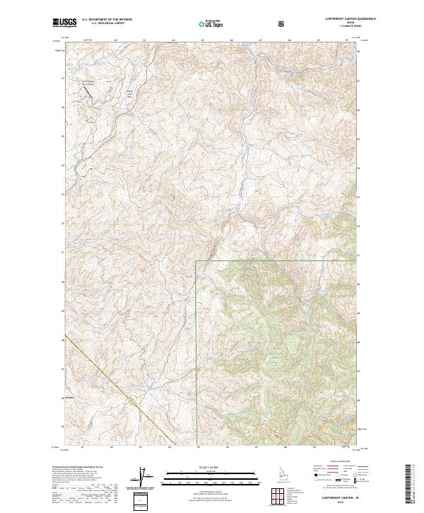 USGS Topographic Map – Cartwright Canyon