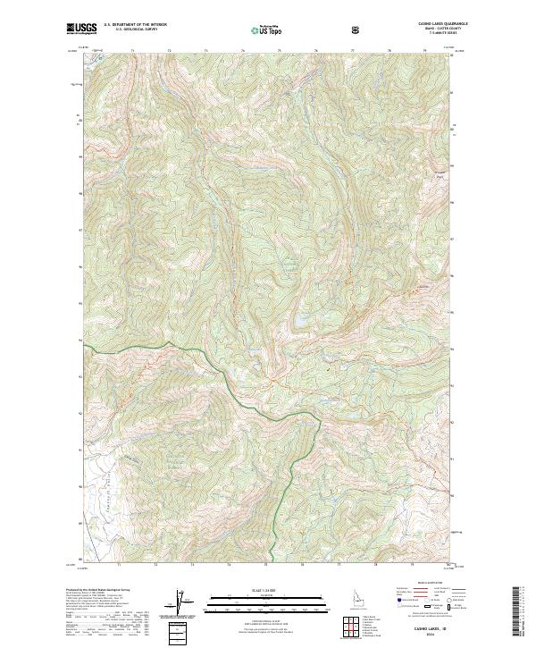 USGS Topographic Map – Casino Lakes