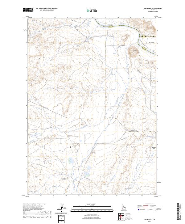 USGS Topographic Map – Castle Butte