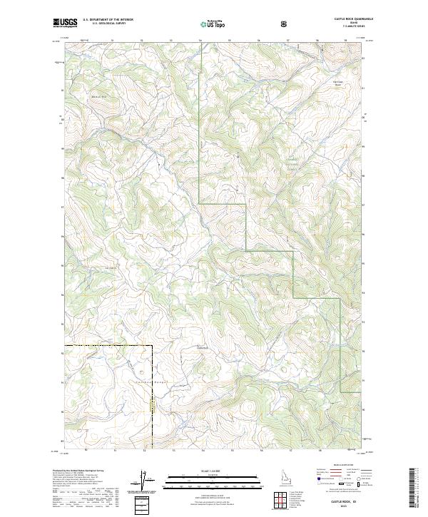 USGS Topographic Map – Castle Rock