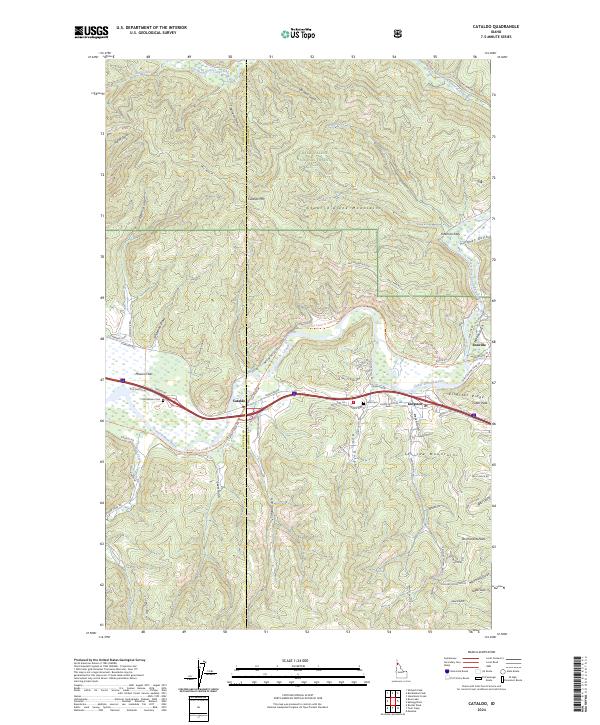 USGS Topographic Map – Cataldo