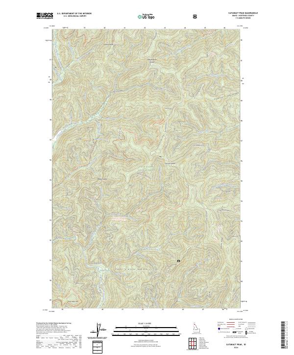 USGS Topographic Map – Cataract Peak