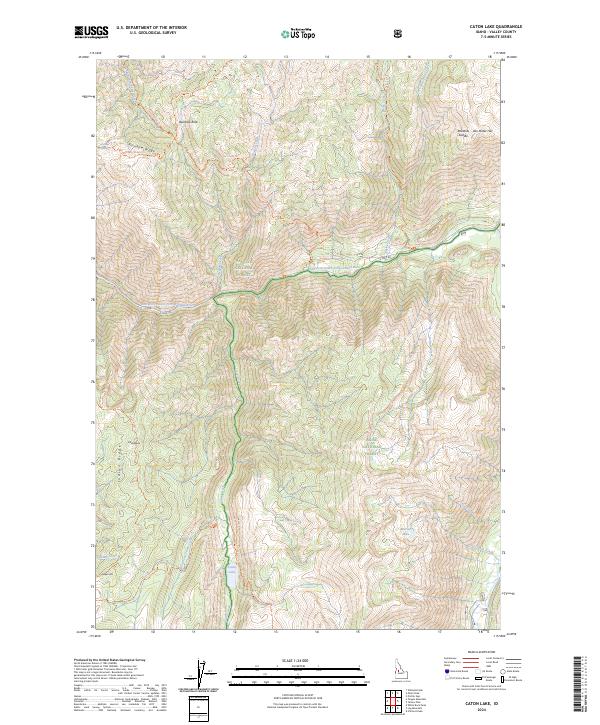 USGS Topographic Map – Caton Lake
