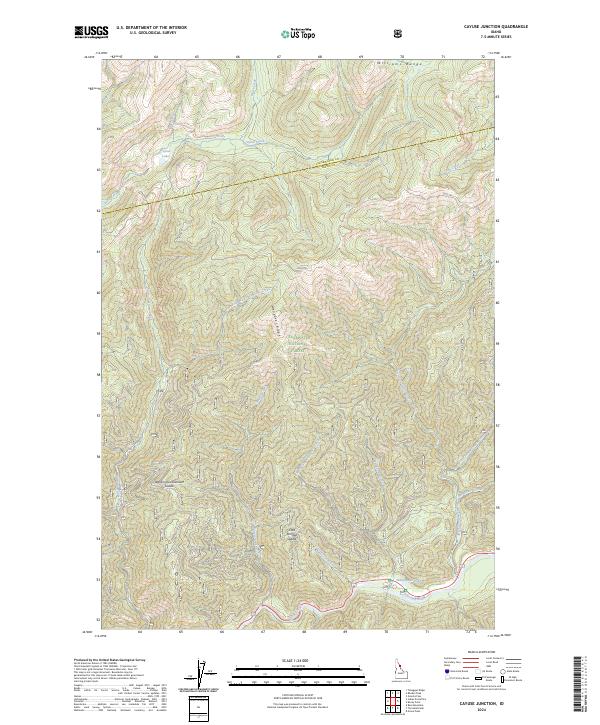 USGS Topographic Map – Cayuse Junction