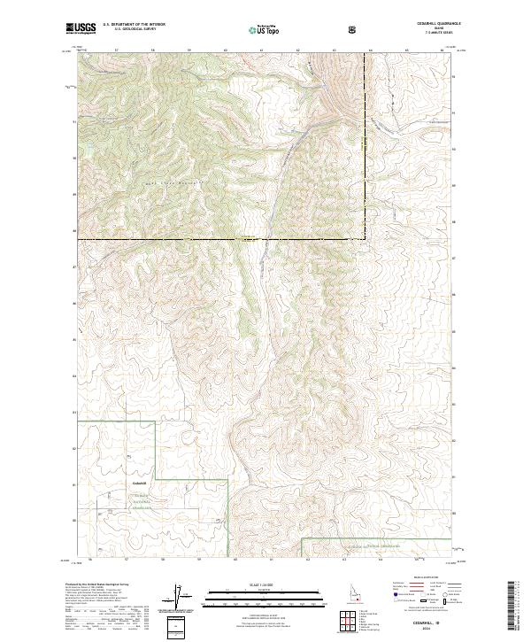 USGS Topographic Map – Cedarhill