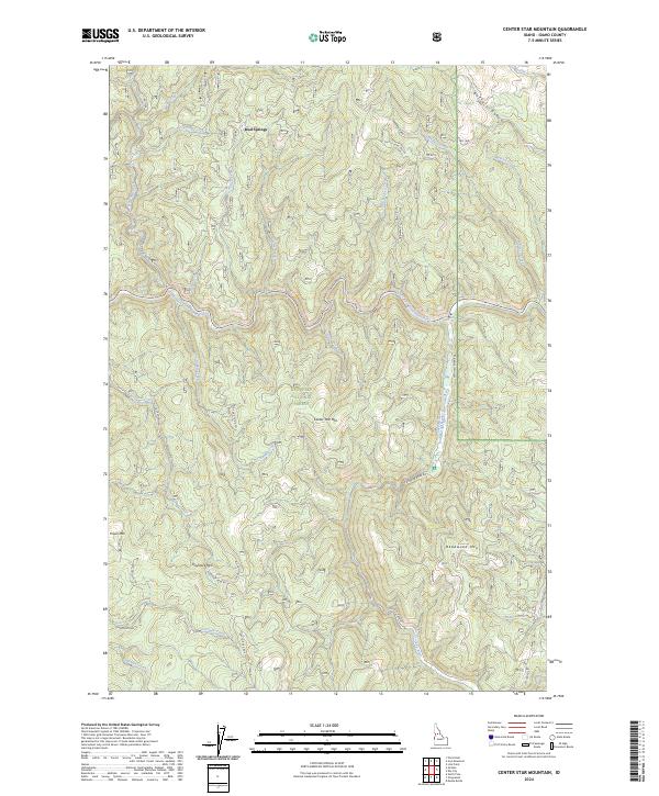 USGS Topographic Map – Center Star Mountain