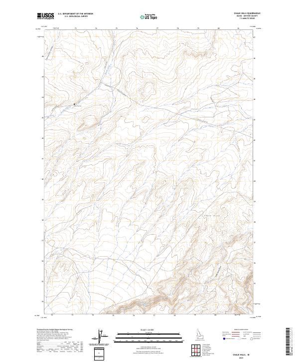 USGS Topographic Map – Chalk Hills