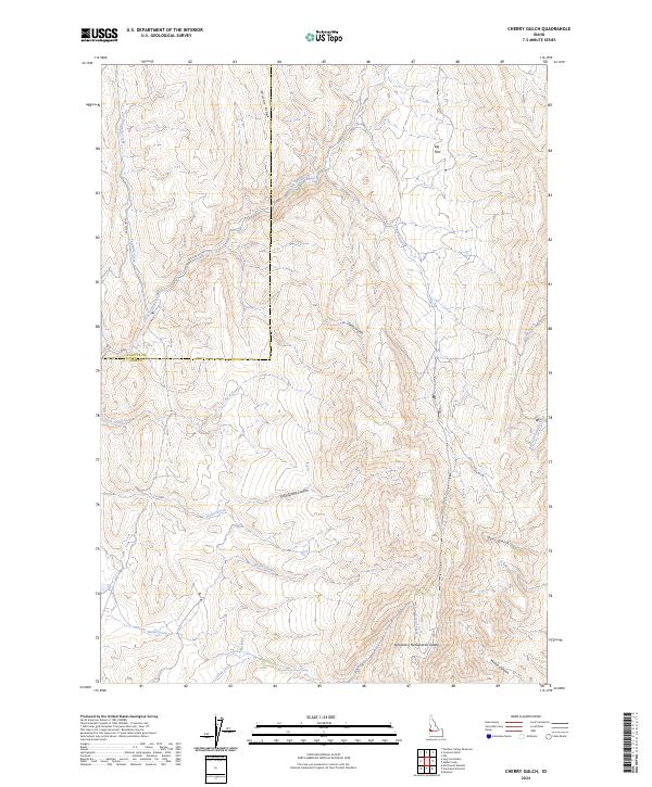 USGS Topographic Map – Cherry Gulch