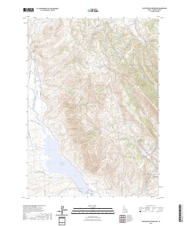 USGS Topographic Map – Chesterfield Reservoir