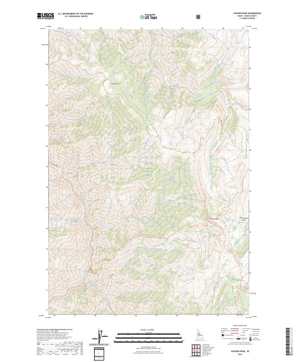 USGS Topographic Map – Chicken Peak
