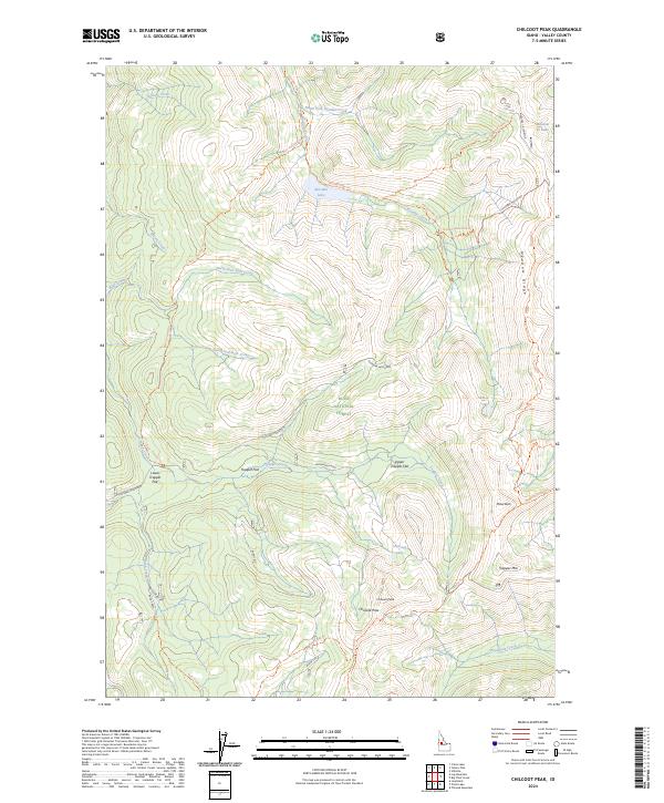 USGS Topographic Map – Chilcoot Peak