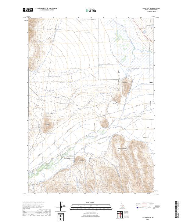 USGS Topographic Map – Chilly Buttes