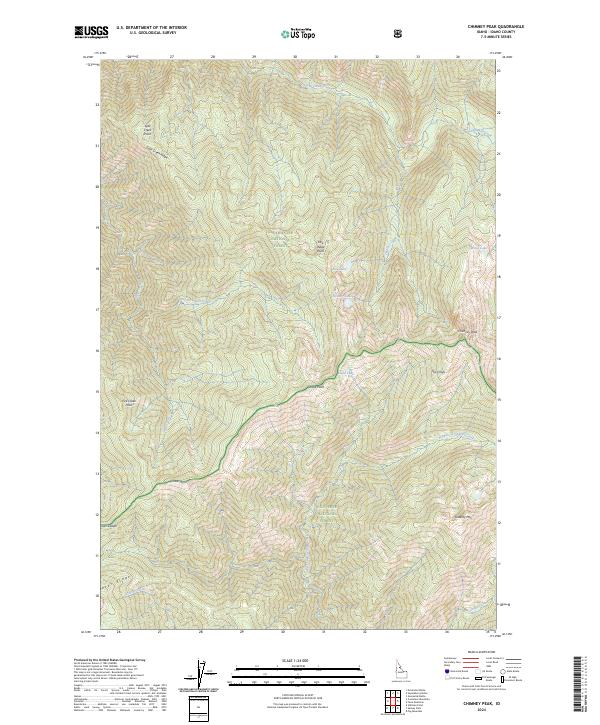 USGS Topographic Map – Chimney Peak