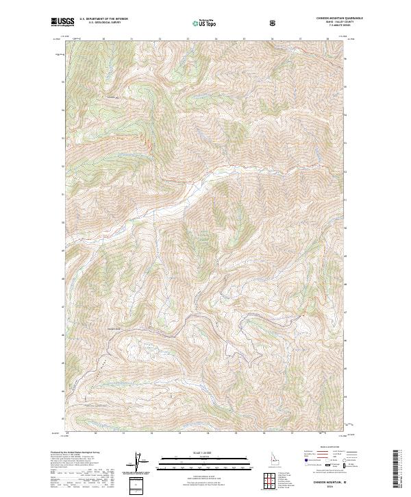 USGS Topographic Map – Chinook Mountain