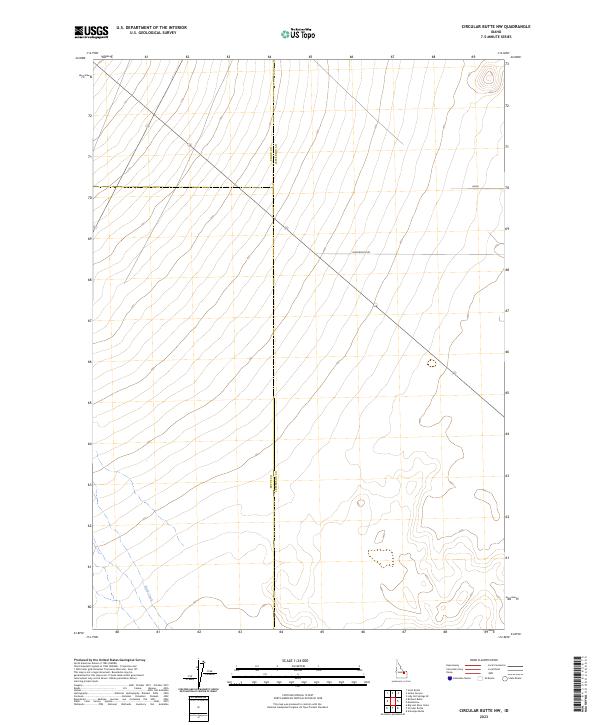 2023 Map of Circular Butte NW, 2023 Print