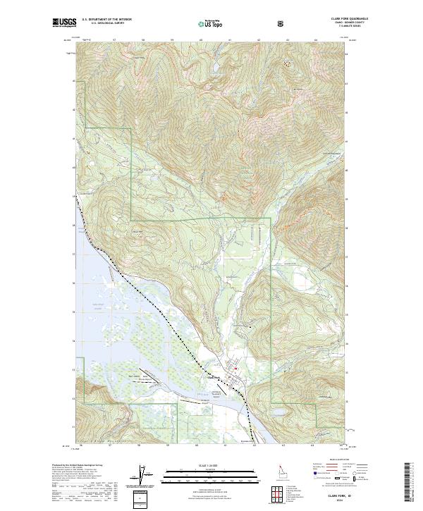 USGS Topographic Map – Clark Fork