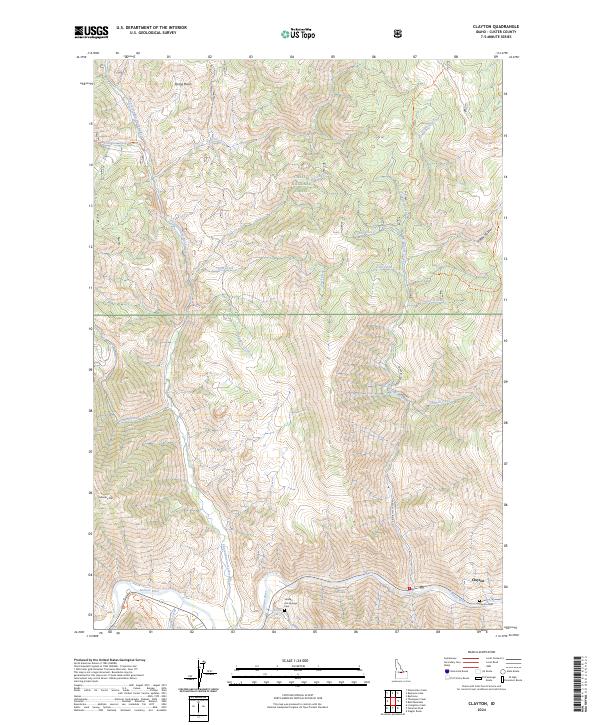 USGS Topographic Map – Clayton